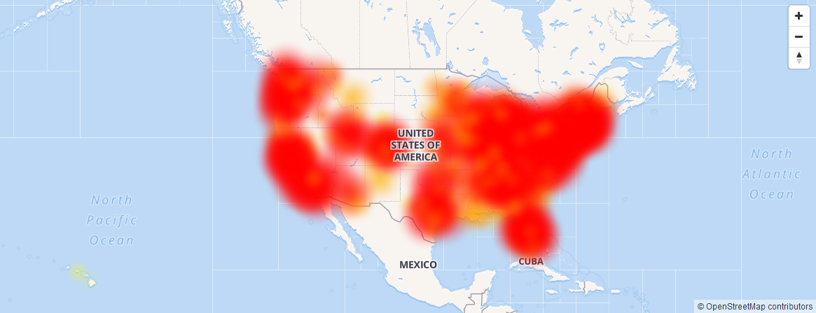 Comcast Outage Chart