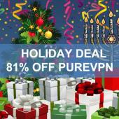 Holiday Deal: Protect Your Privacy with a PureVPN 3 Year Subscription for $69