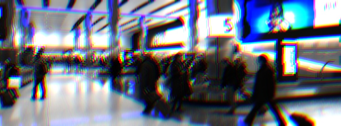 Travelers at an airport