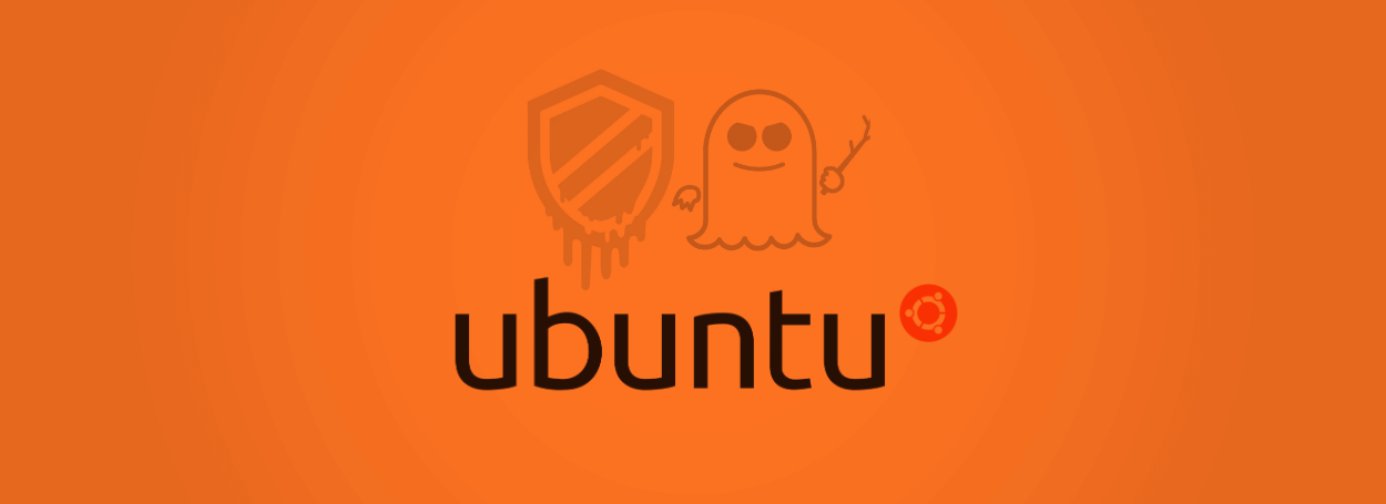 Ubuntu, Meltdown, and Spectre logos