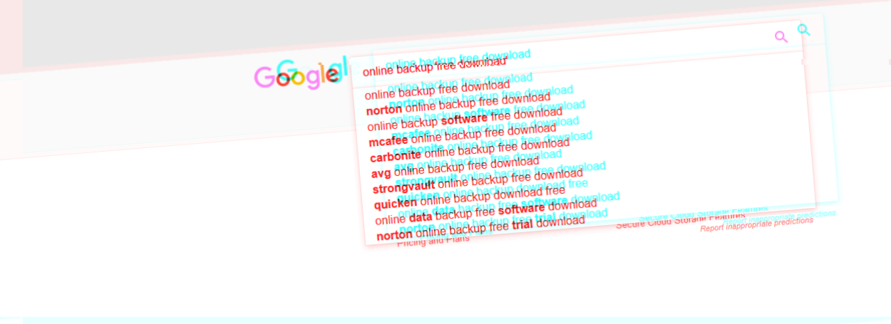 Google search predictions