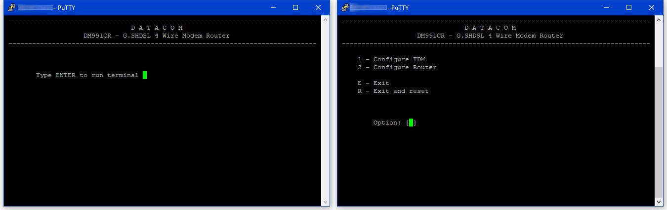 Telnet to exposed routers