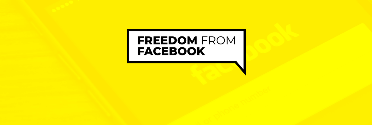 Freedom from Facebook campaign logo