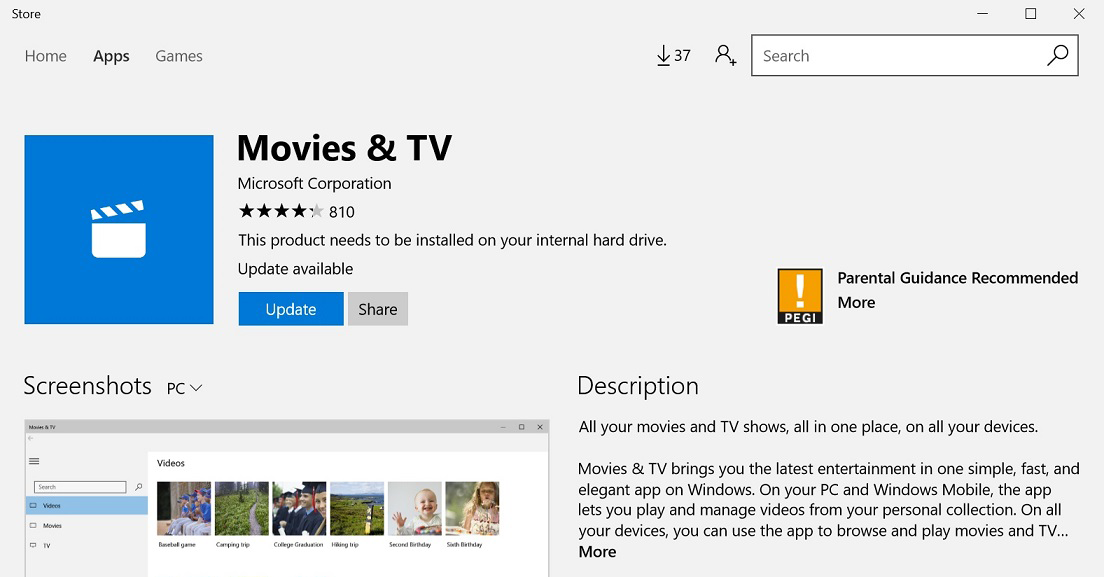 Movies & TV - Microsoft Apps