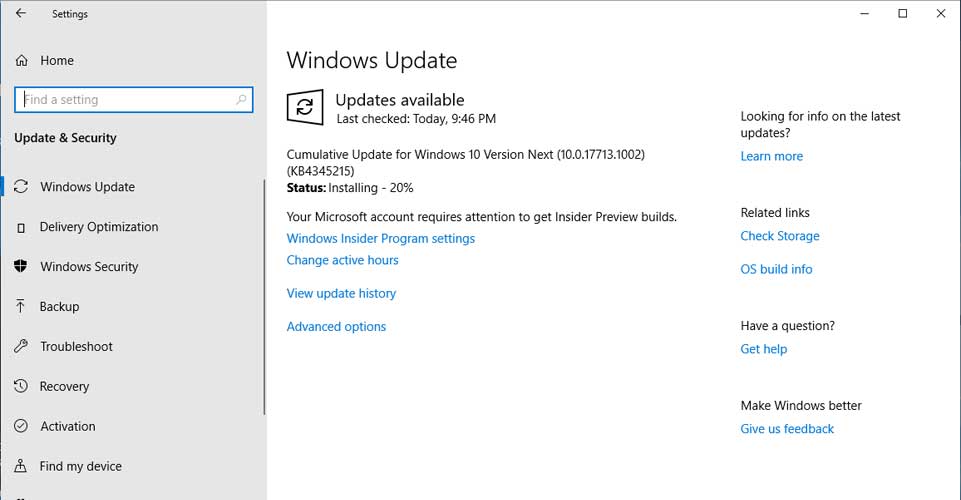 Microsoft Released Windows 10 Insider Update To Build 17713.1002 To ...