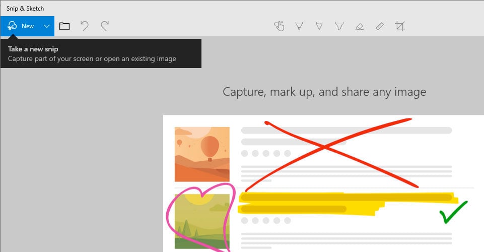 Windows 10 Screen Sketch App Renamed To Snip Sketch In