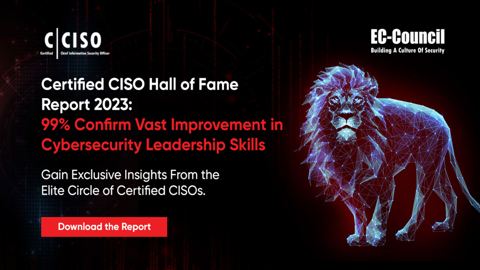 Certified CISO Hall of Fame 2023 report commissioned by EC-Council