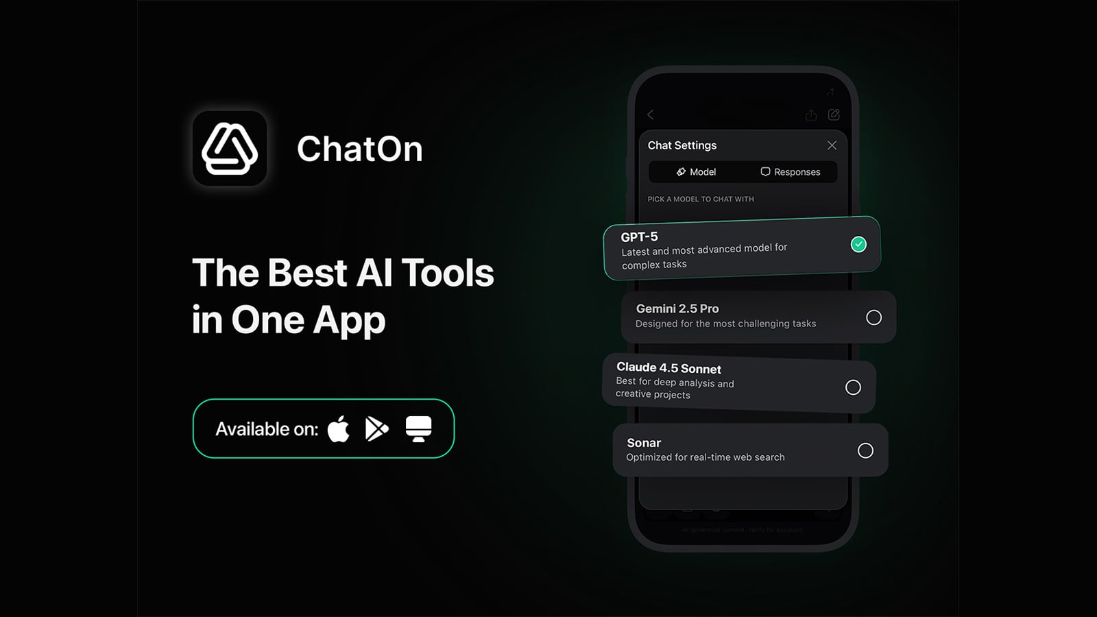 The ChatOn AI app with GPT, Claude & Gemini is $60 off