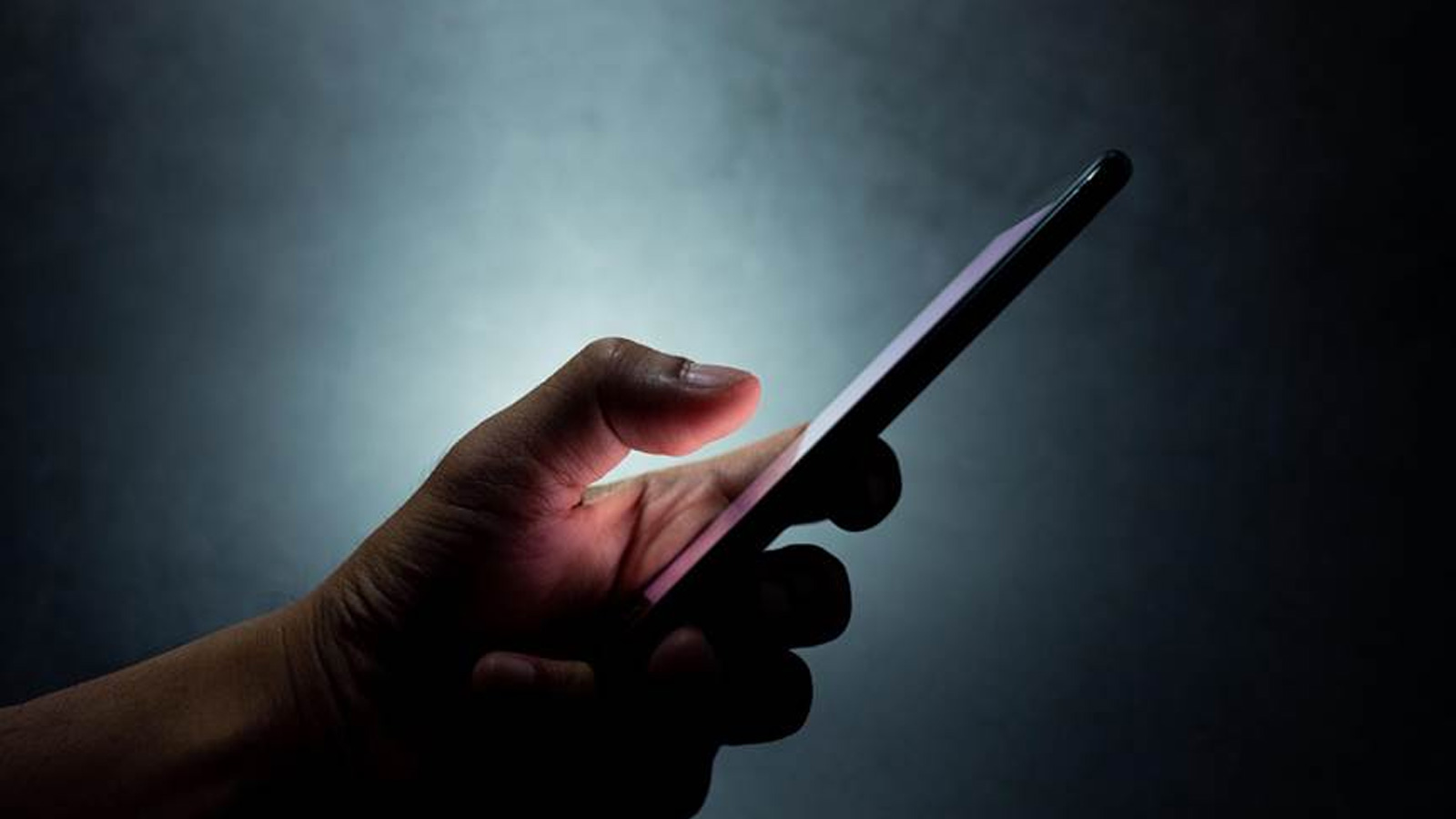 Person looking at a phone