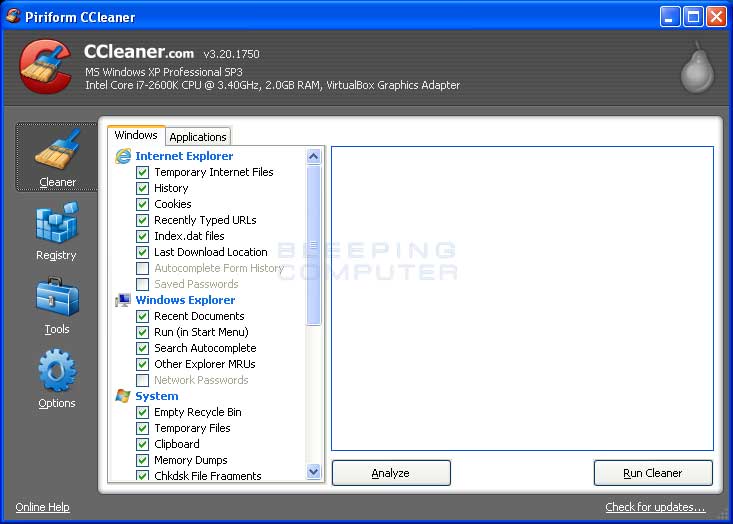 download ccleaner for pc windows xp