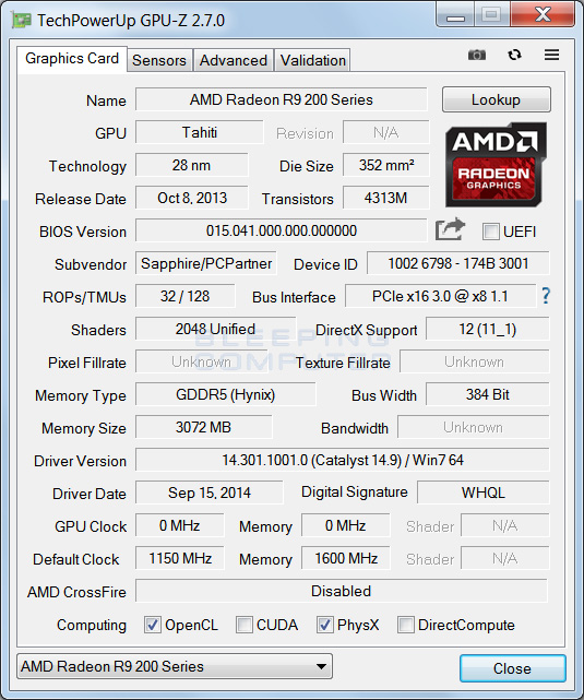 GPU-Z Graphics Card GPU Information Utility