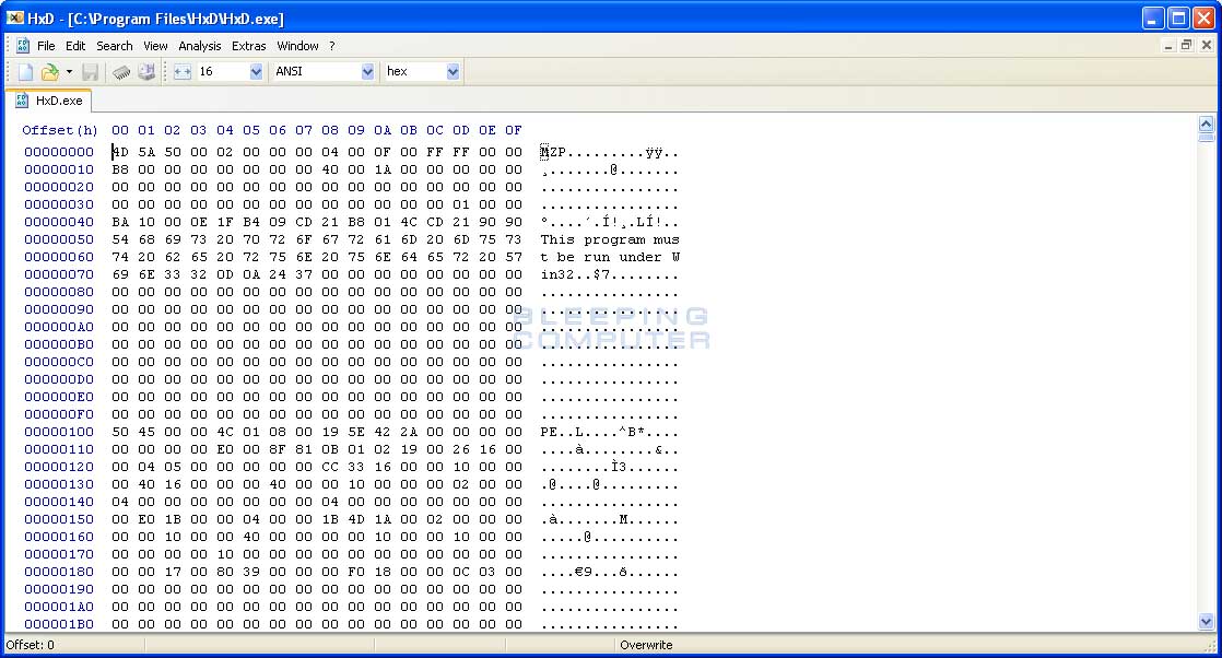 HxD - Freeware Hex Editor and Disk Editor