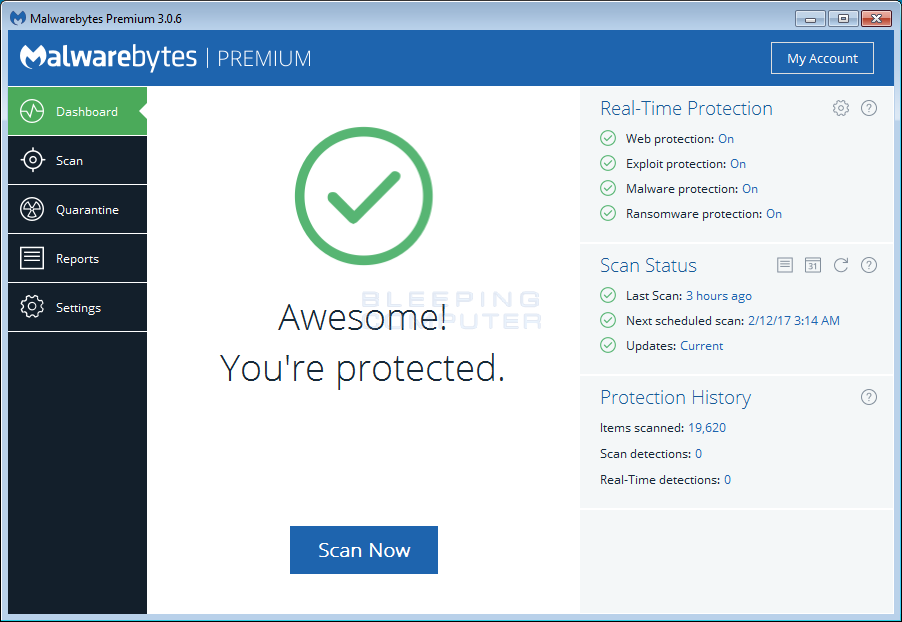 pobieraj ręcznie najnowsze aktualizacje malwarebytes