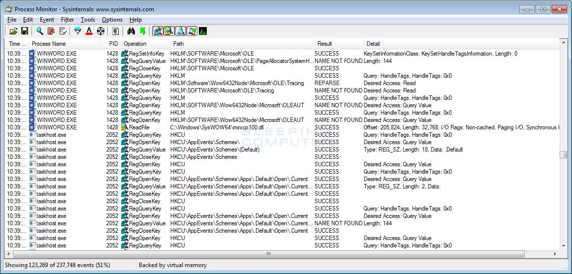 windows xp process monitor