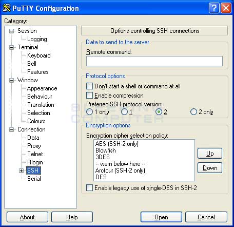 putty download all command