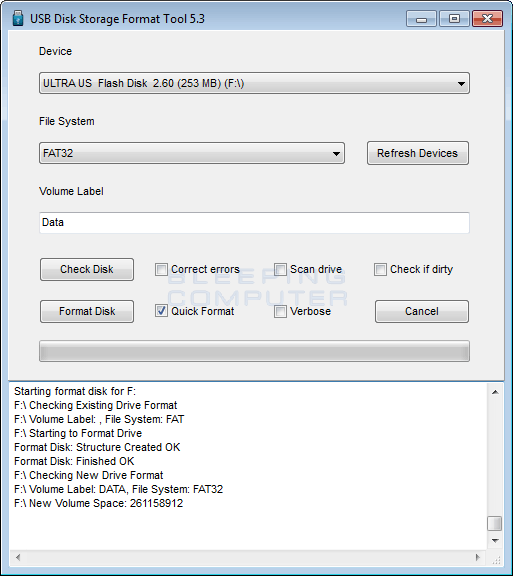 Kurv undulate Håndbog Download USB Disk Storage Format Tool