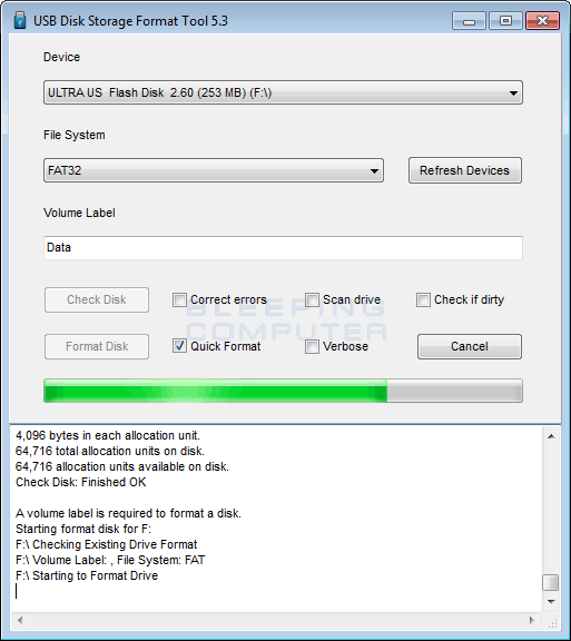 Kurv undulate Håndbog Download USB Disk Storage Format Tool