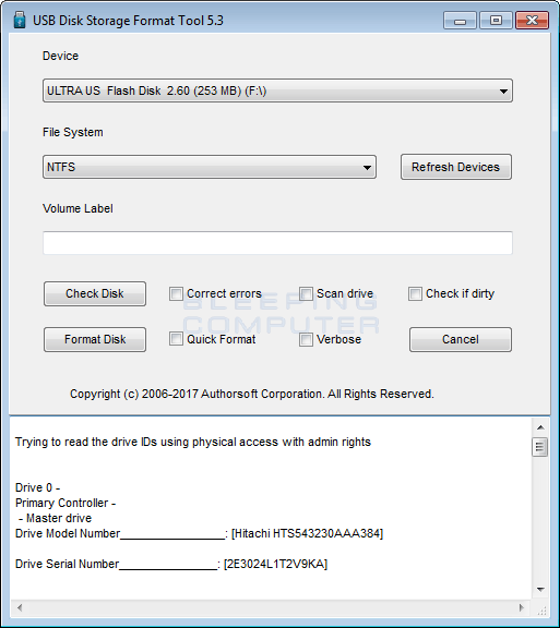 Plaske Uanset hvilken krokodille Download USB Disk Storage Format Tool