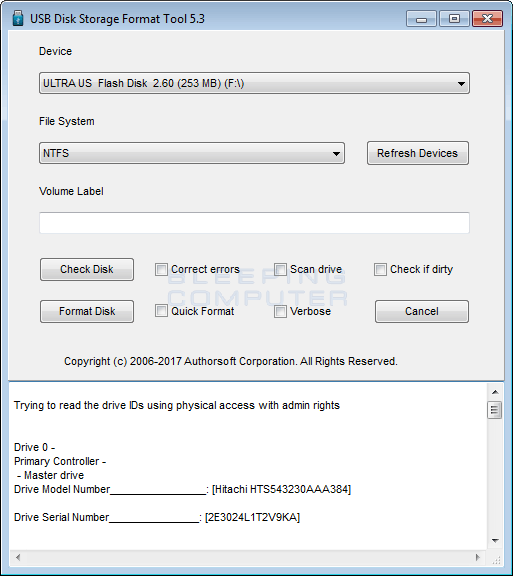 Download USB Disk Storage Tool