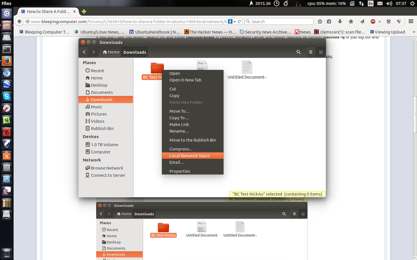 How to Share A Folder in Ubuntu 14.04 (Local Network) Linux HowTo