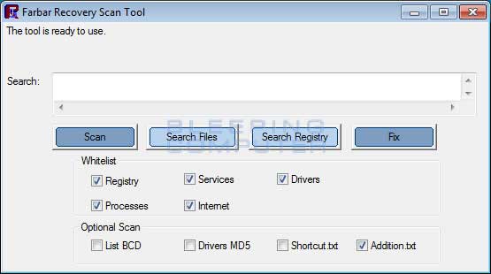 Farbar Recovery Scan Tool