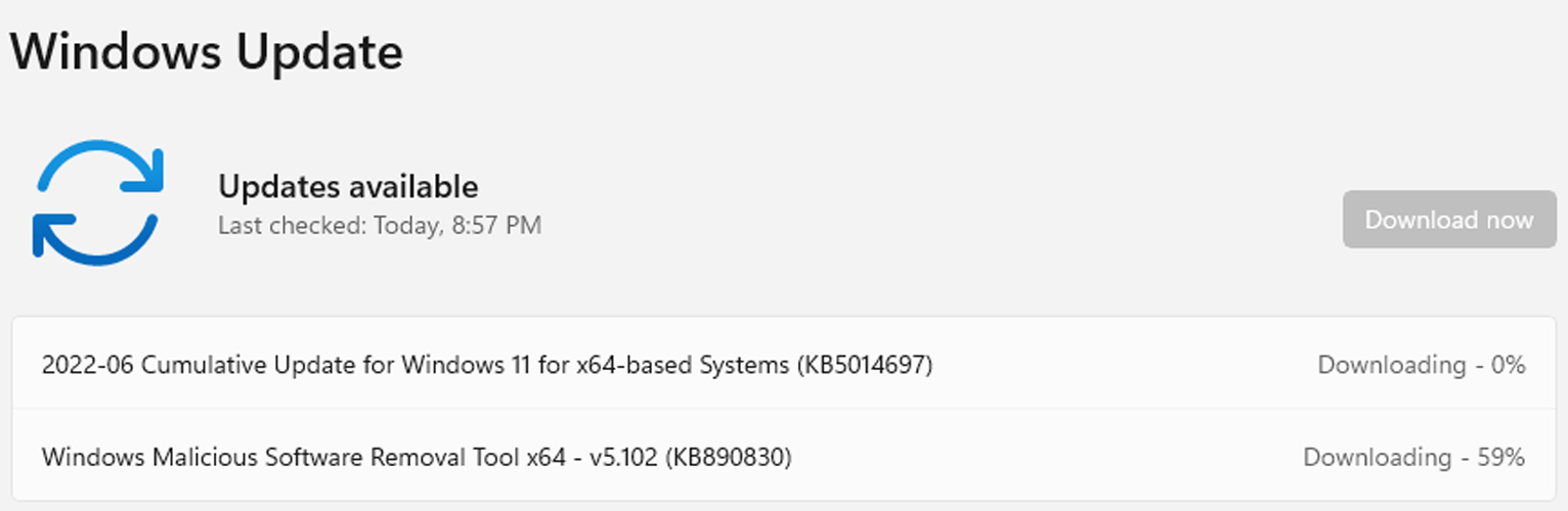 Windows 11 KB5014697 cumulative update