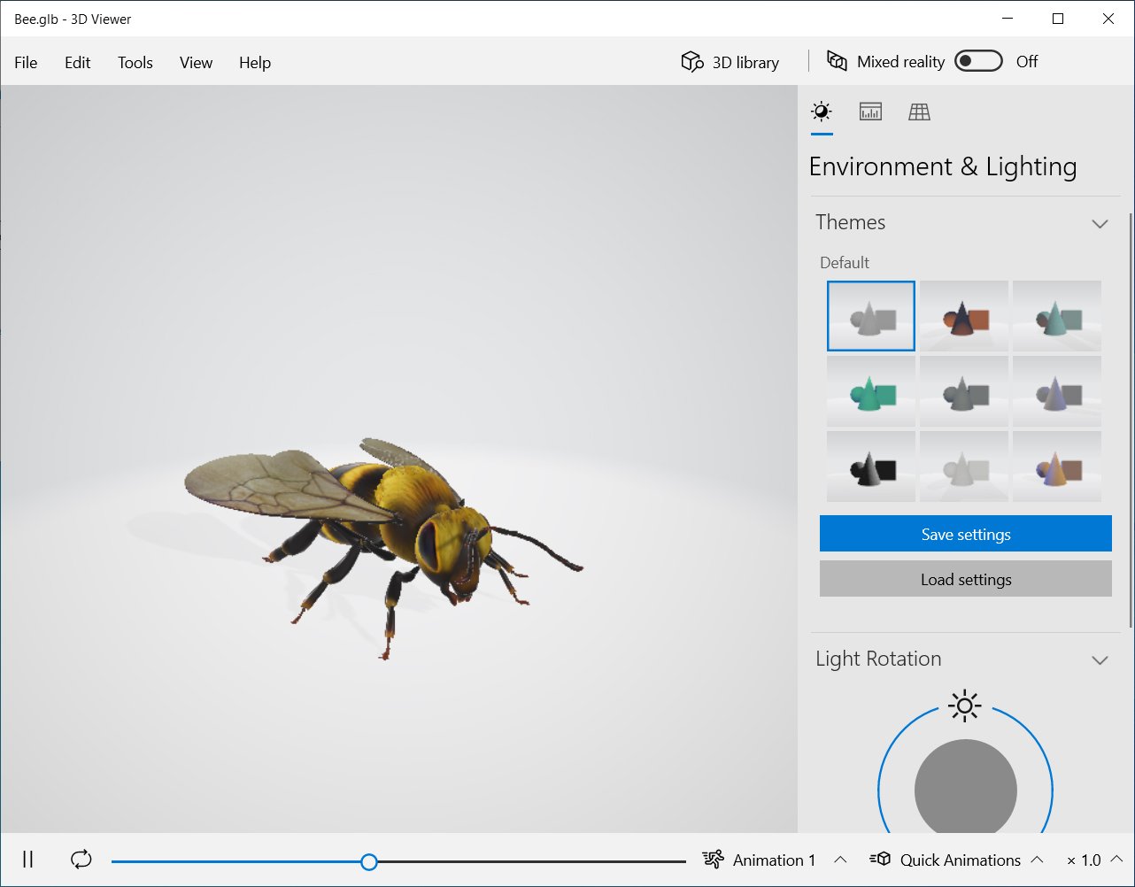 Windows 10 3D Viewer