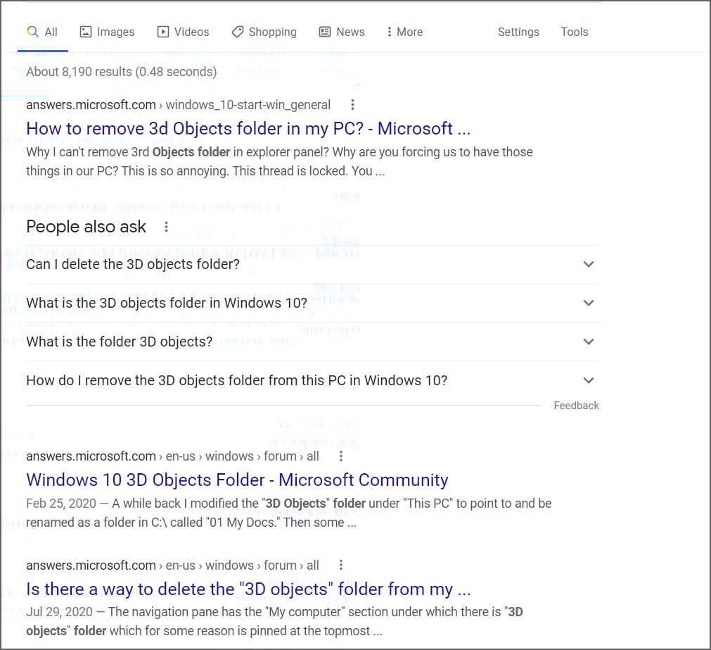 Microsoft Removes 3d Objects Windows 10 S Most Useless Folder From File Explorer