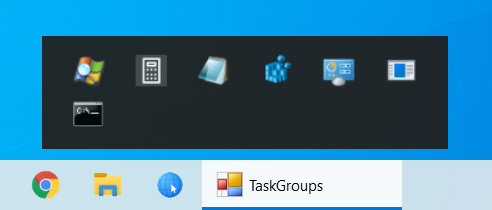 The Tools taskbar group