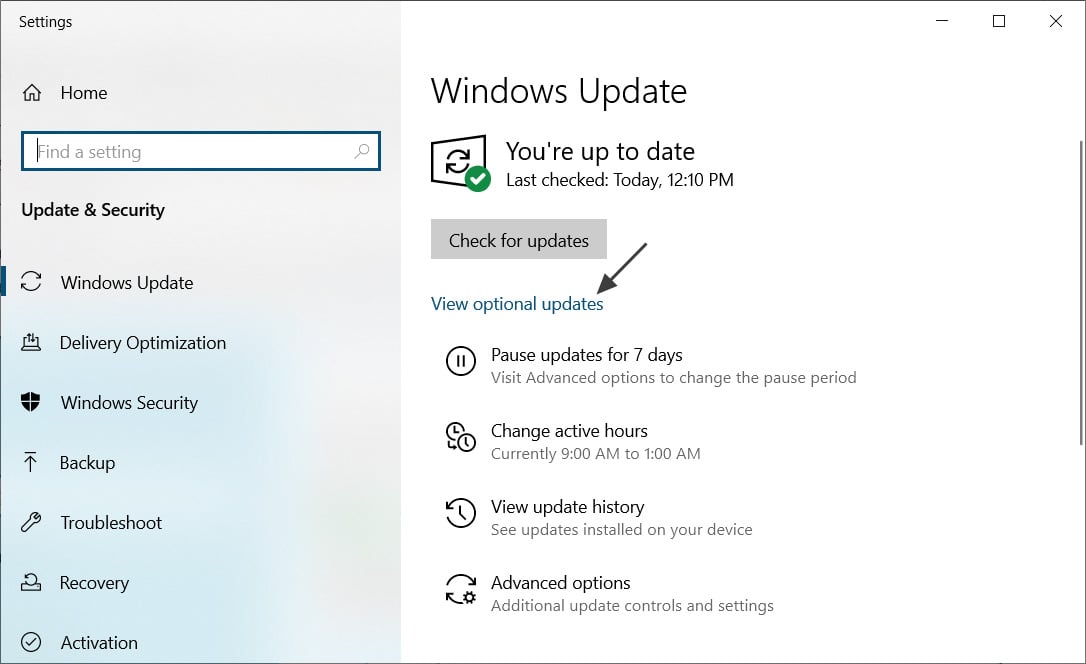 how to update cpu drivers windows 10