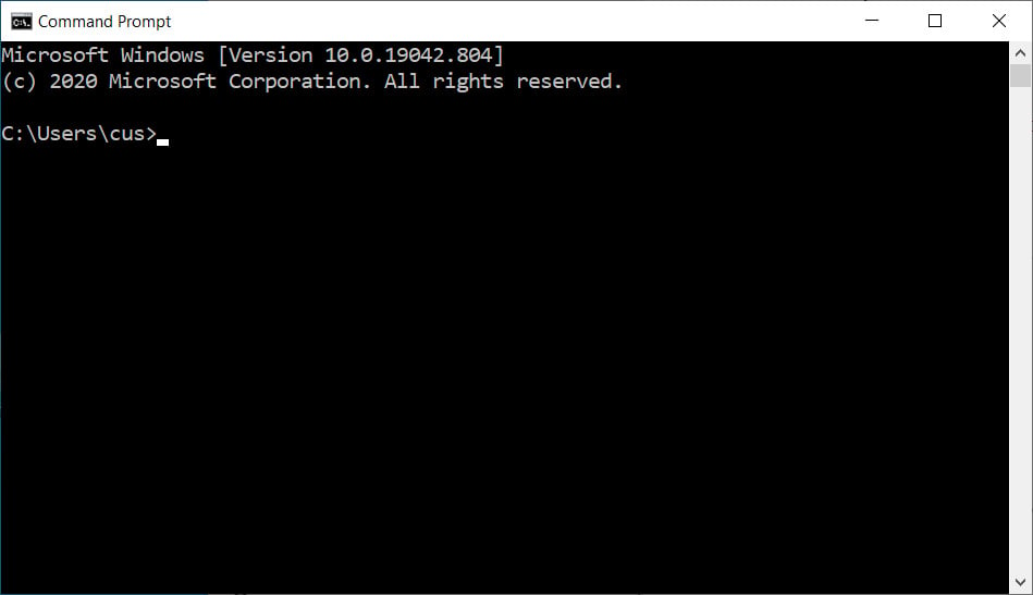 Windows 10 Command Prompt