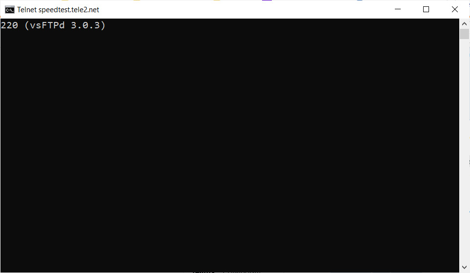 Using Telnet to check if a FTP server is running