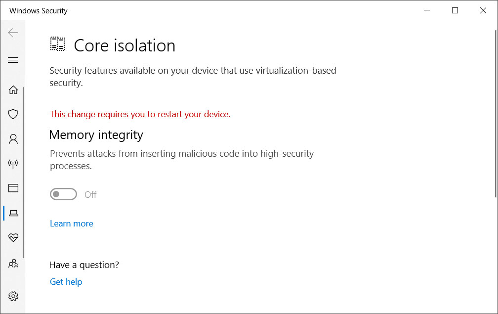 Prompt to restart Windows