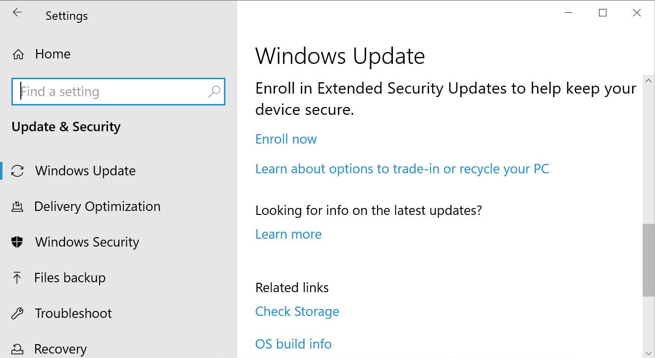 Still on Windows 10? Enroll in free ESU before next week’s Patch Tuesday 5 Windows Update not enrolled in Extended Security Updates