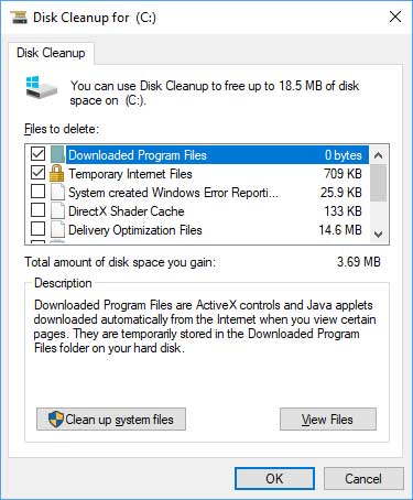 Disk Cleanup
