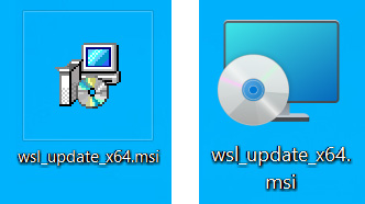 Old and new MSI icons