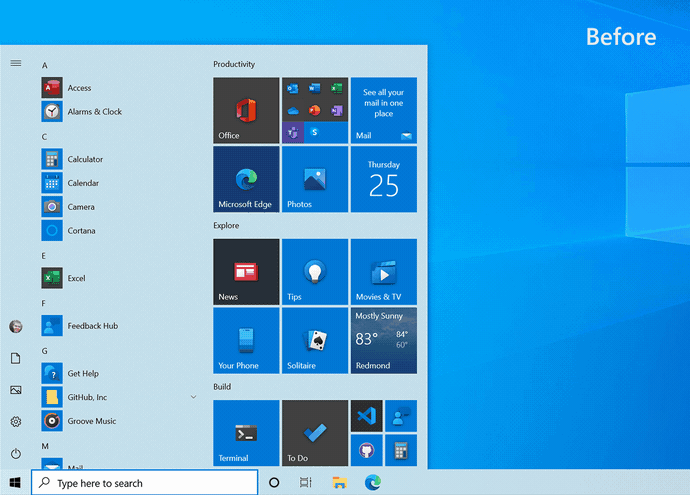 From the old Start Menu to the new one