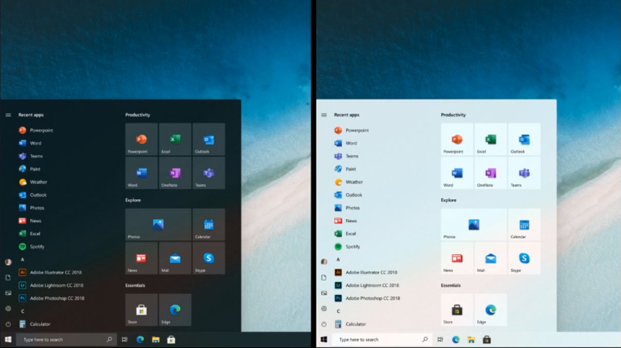 New Vision of the Windows 10 Start Menu