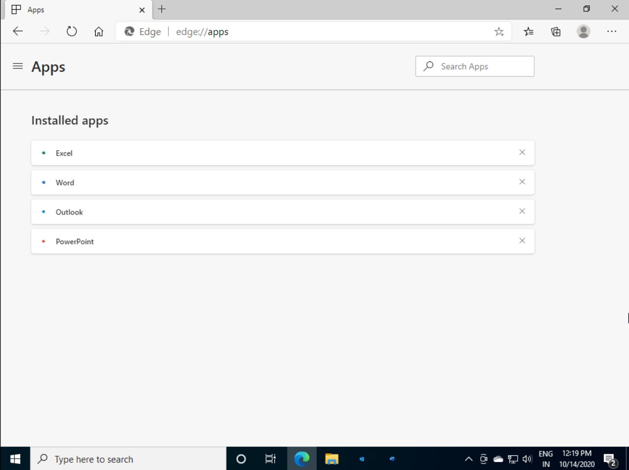 Office PWA apps forcibly installed in Microsoft Edge