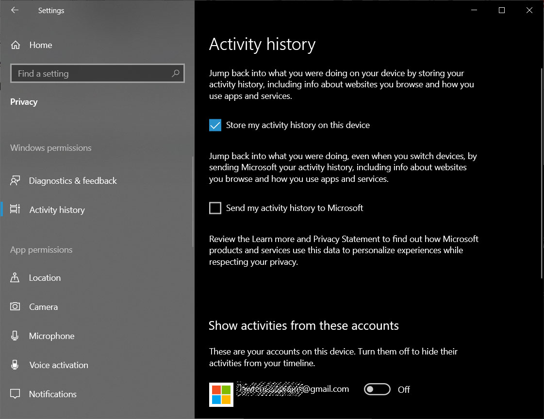 Disable Timeline