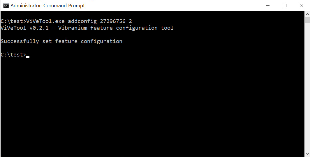 Using ViveTool to enable the new Battery settings