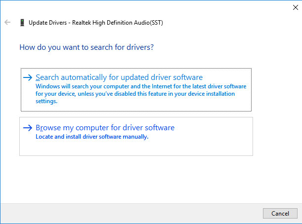 download microsoft high definition audio device driver windows 10