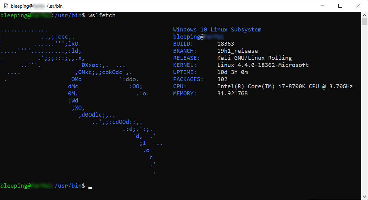 Enhancing WLSFetch to show hardware info