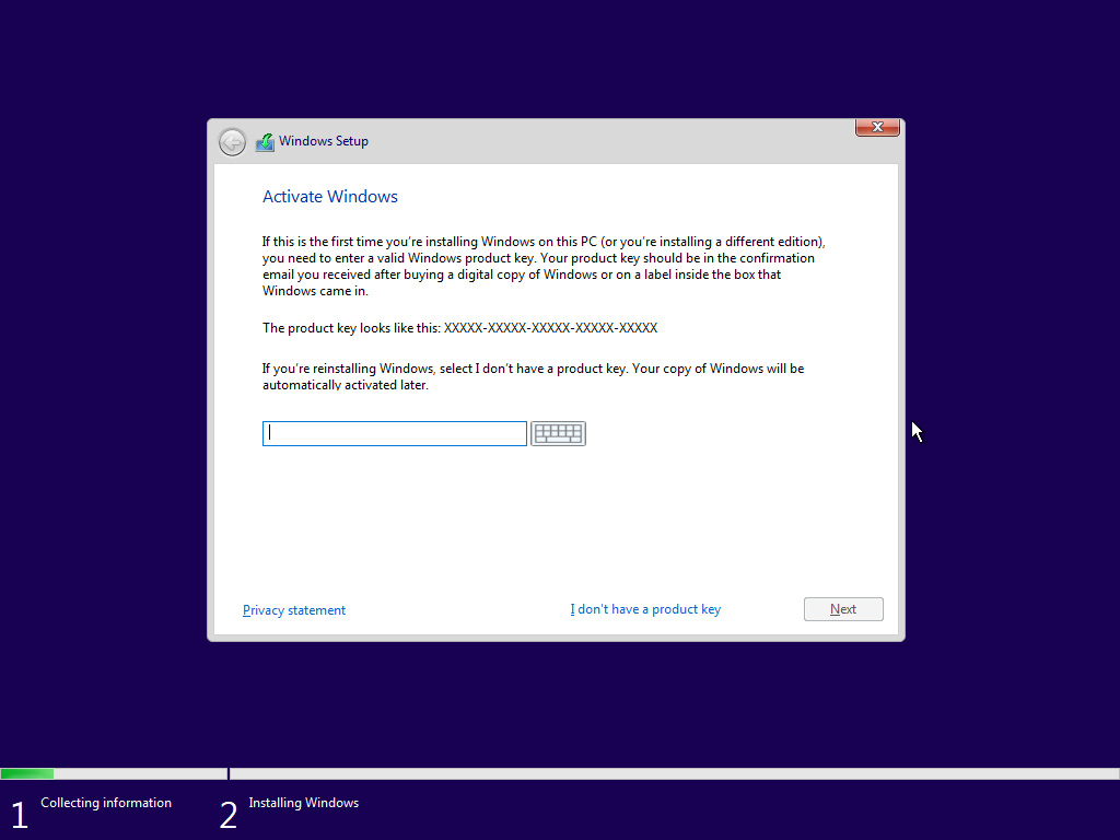 serial para instalacion de windows 10