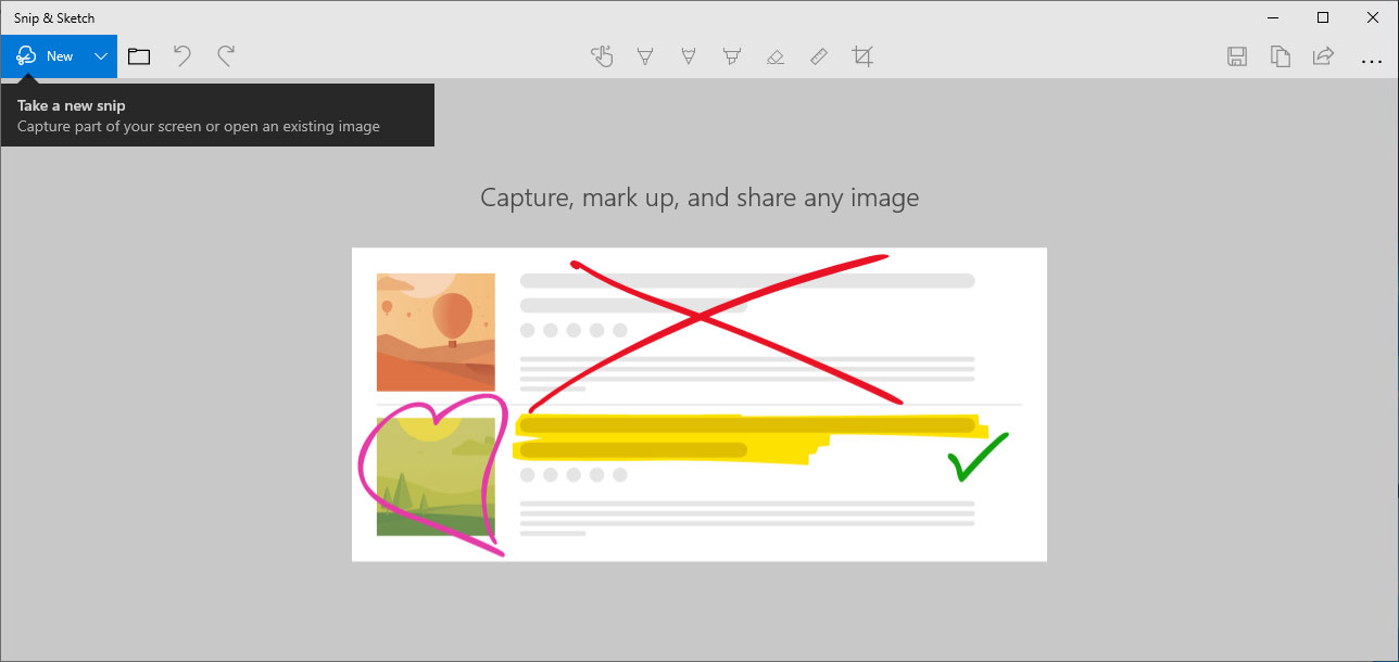 Screen Sketch renamed to Snip & Sketch