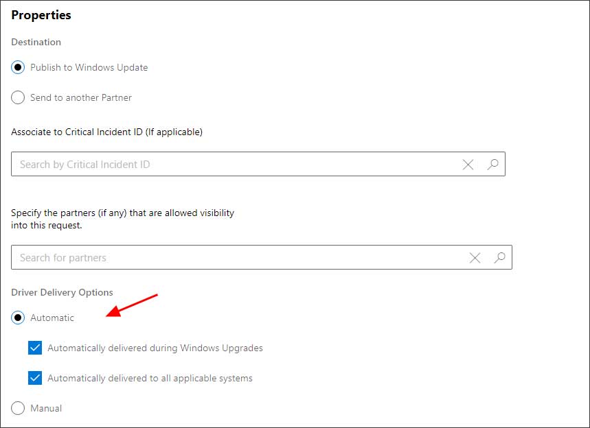 Marking drivers as automatic Marking drivers as automatic