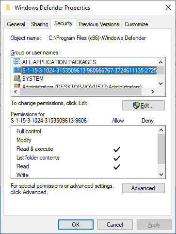 Windows 10 Could Break If Capability Sids Are Removed From Permissions