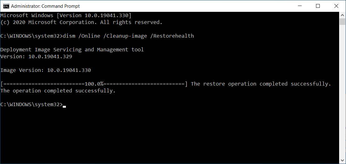 command prompt windows 10 repair