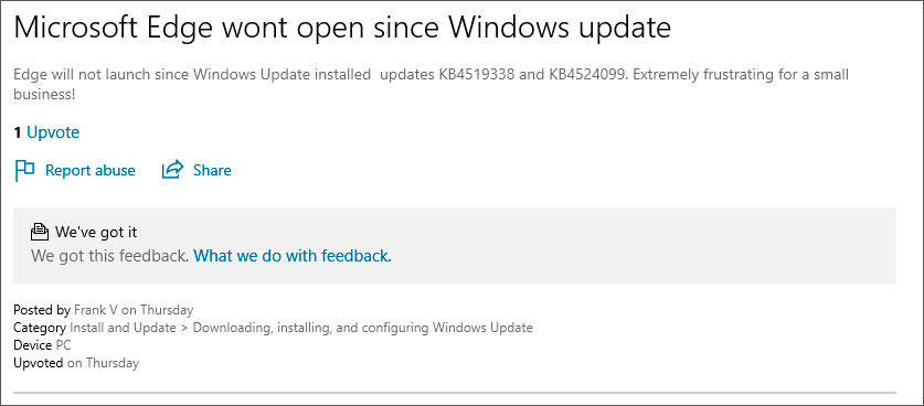 Edge Feedback Hub Edge Feedback Hub