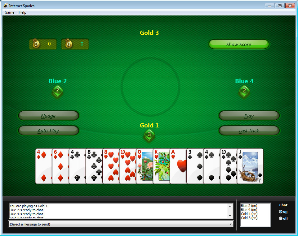 Spades in MSN games - Microsoft Community